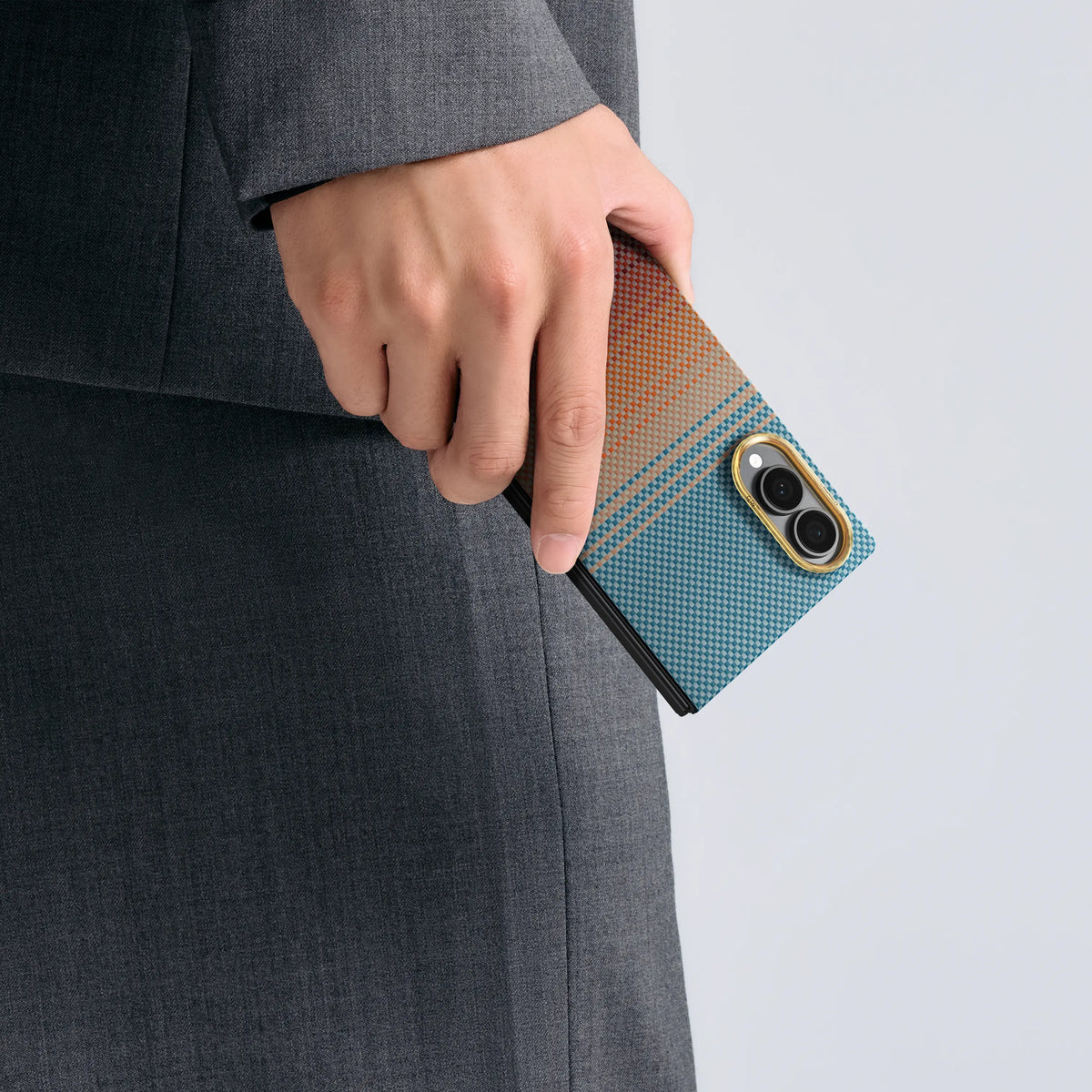 Pitaka Z Fold 8 Fusion Weaving Case With Ultra-Slim Touch - California Sunset