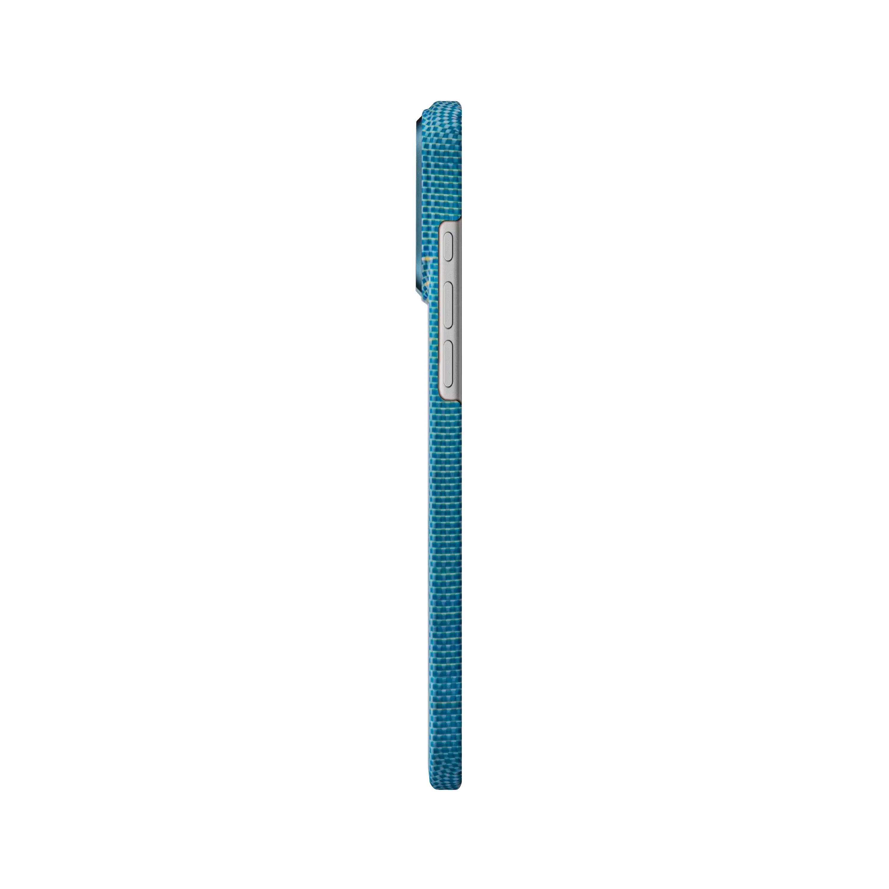 Pitaka Aramid Ultra-Slim Case With PitaTap for iPhone 17 Pro - Lucid Blue