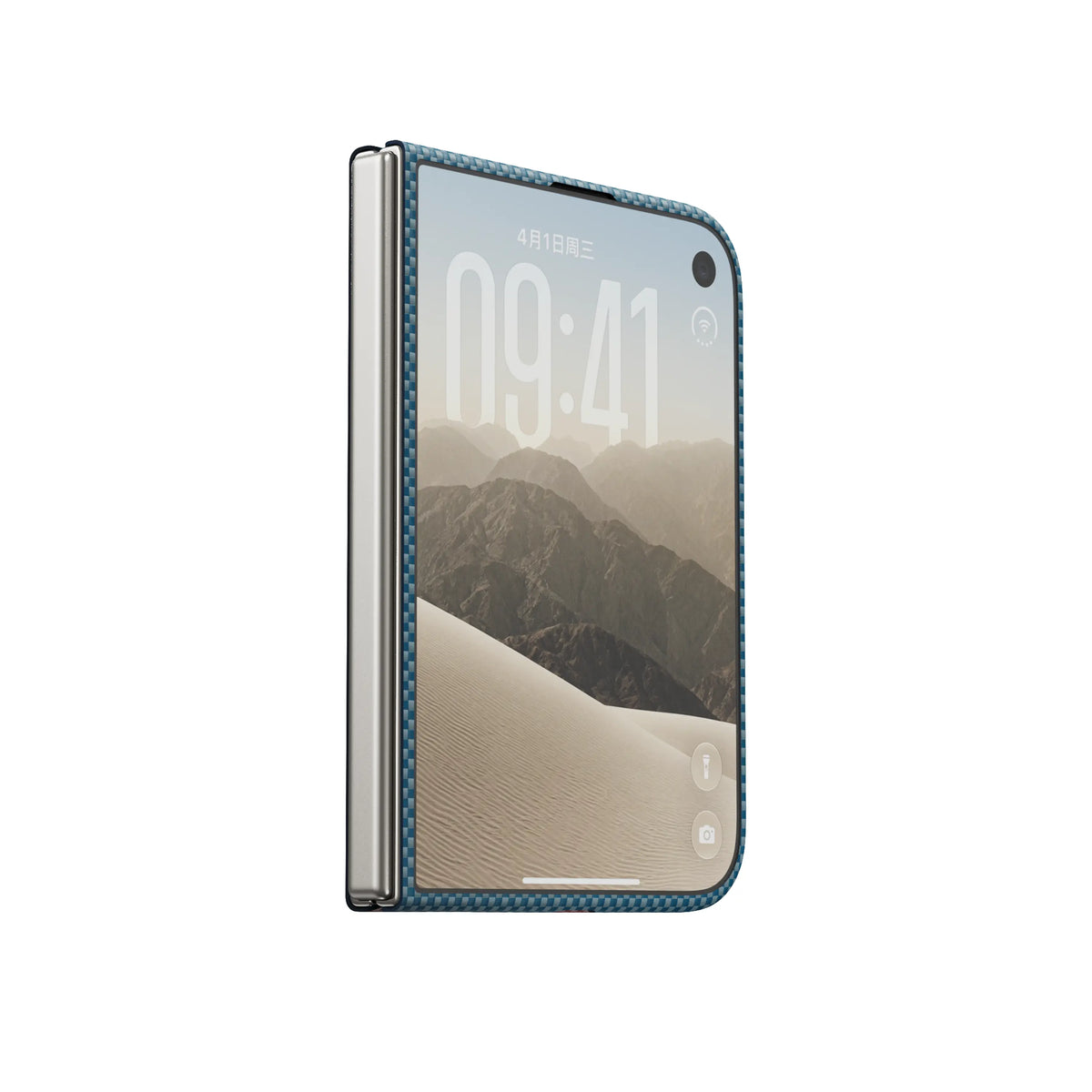 Pitaka Edge Aramid Fiber Case With PitaTap Camera Control For iPhone Duo - Sunset California