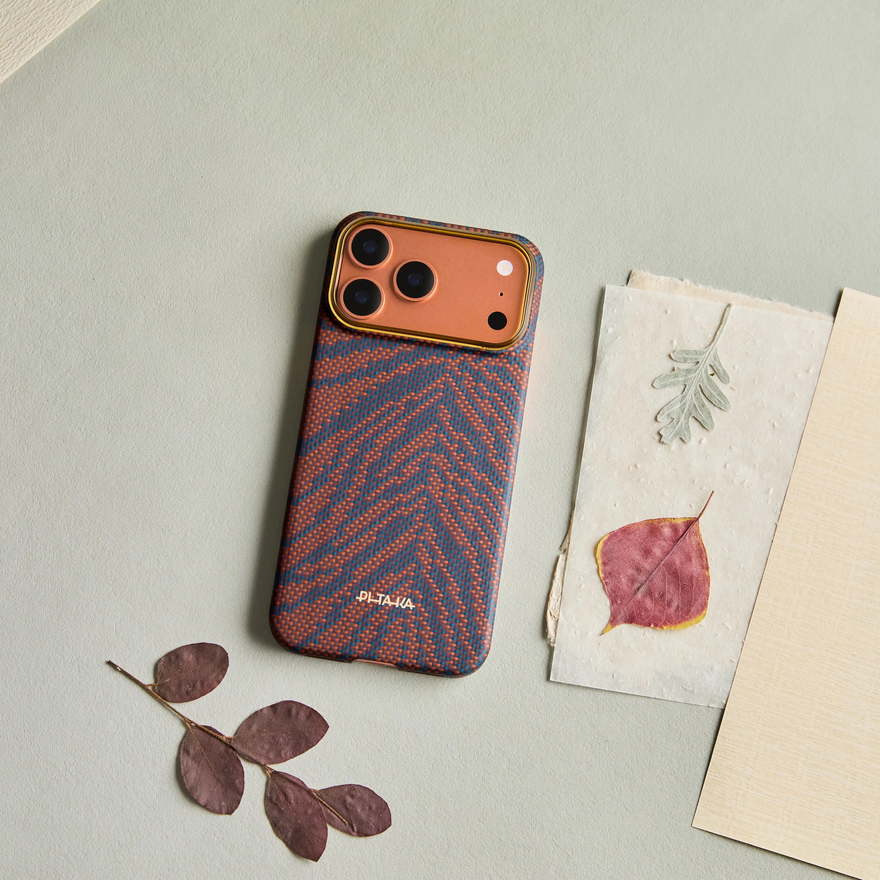 Pitaka Ultra-Slim Case With PitaTap Camera Control for iPhone 17 Pro Max - Breath of Veins