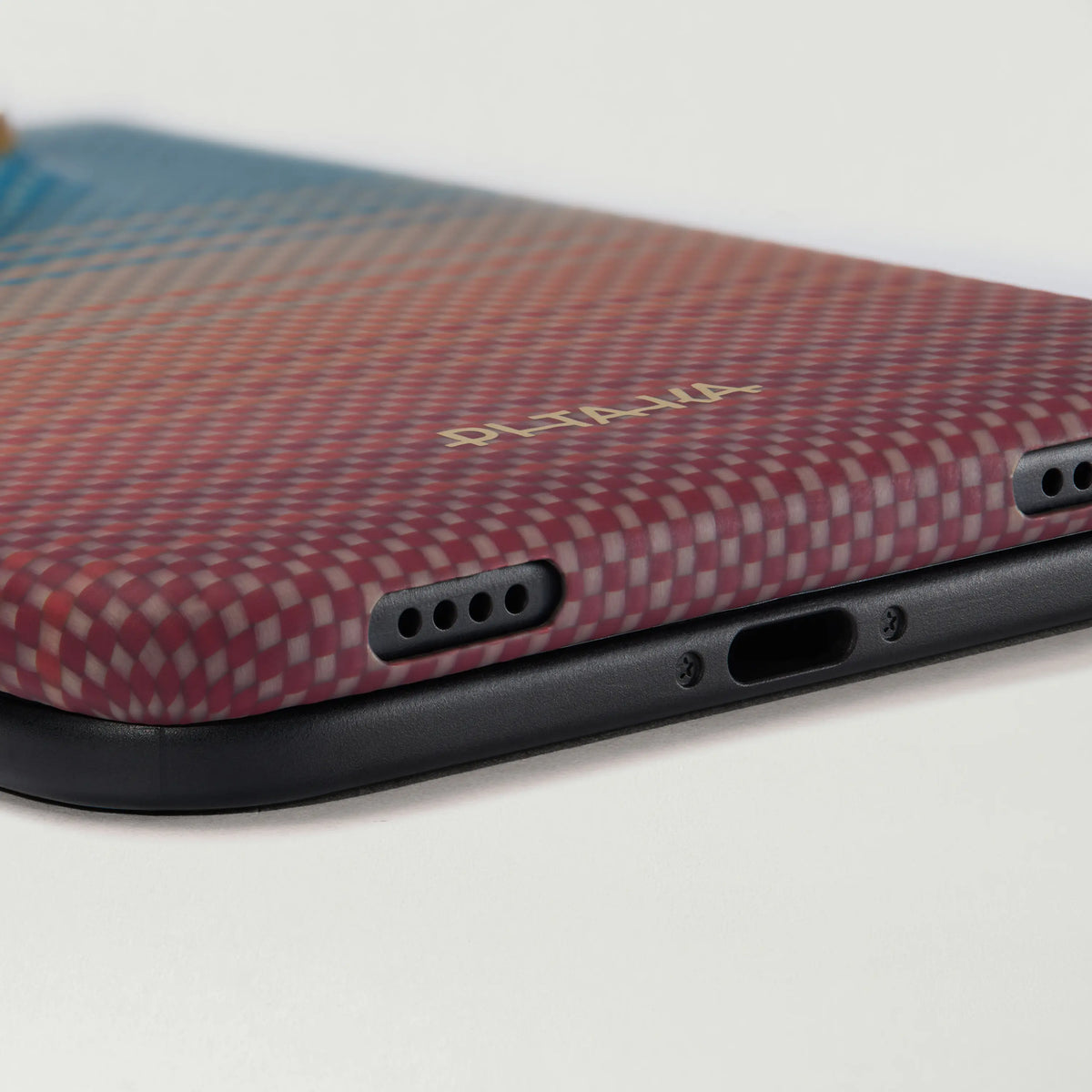 Pitaka Edge Aramid Fiber Case With PitaTap Camera Control For iPhone Duo - Sunset California