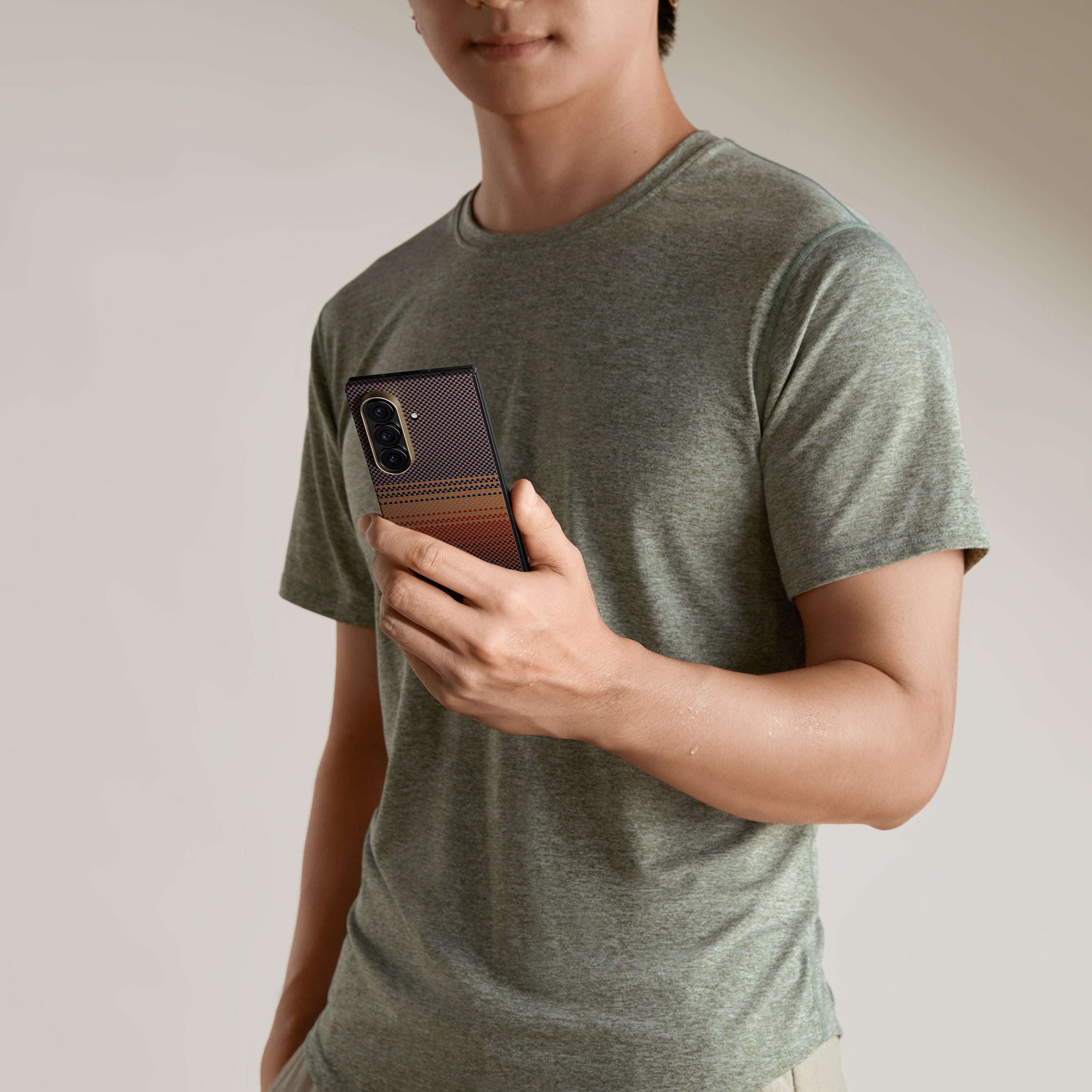 Pitaka Z Fold 7 Fusion Weaving Case With Ultra-Slim Touch - Sunset