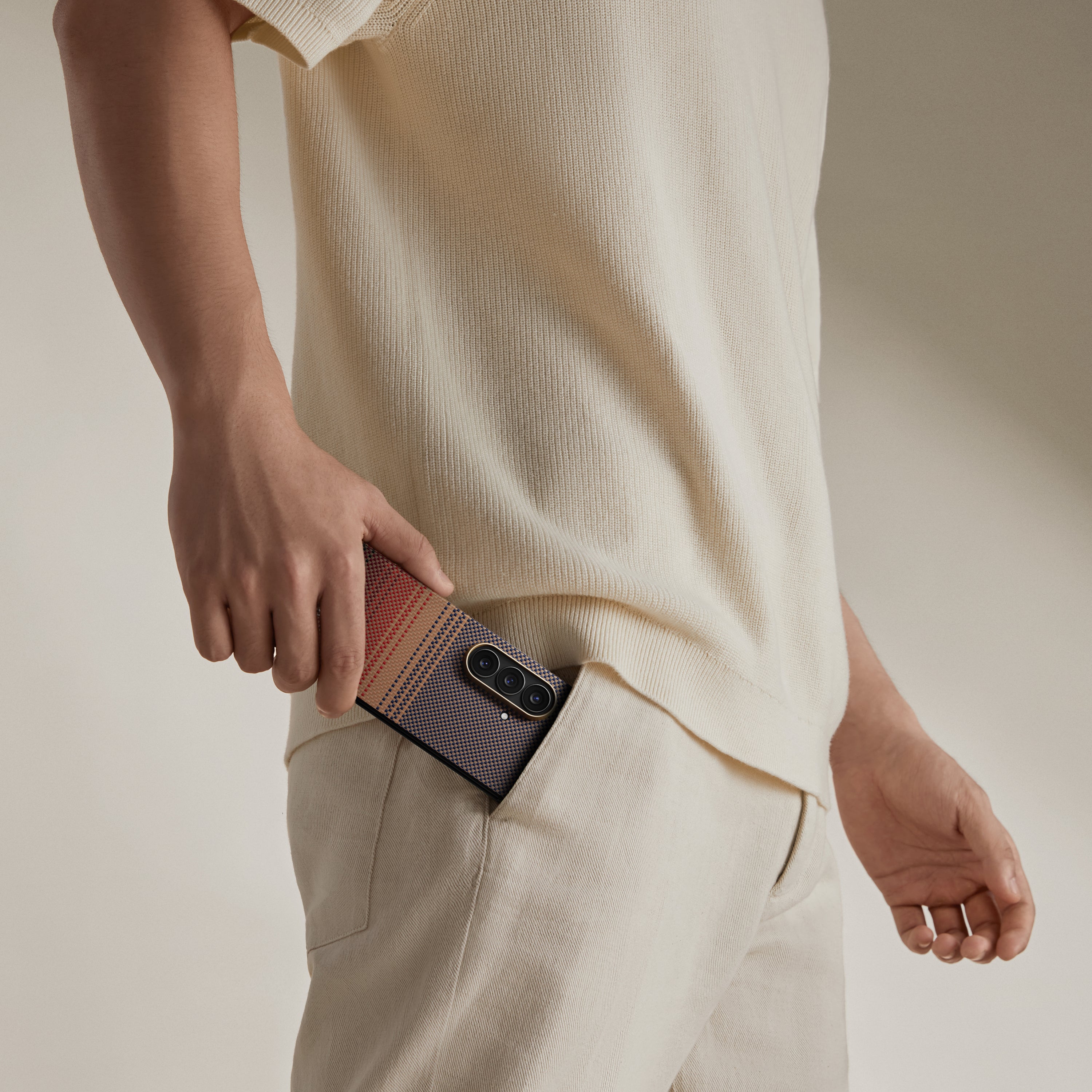 Pitaka Z Fold 7 Fusion Weaving Case With Ultra-Slim Touch - Sunset