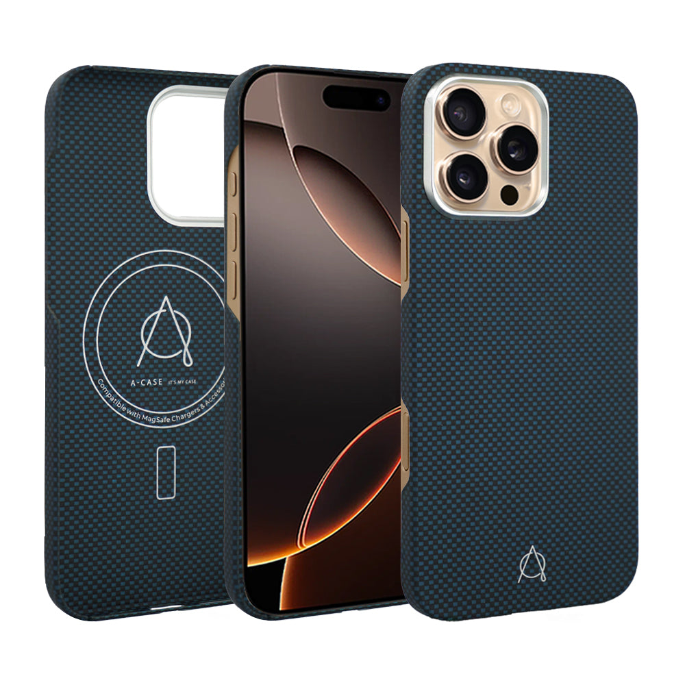 A-Case Aramid Fiber Slim Case For iPhone 16 Pro Max - Desen
