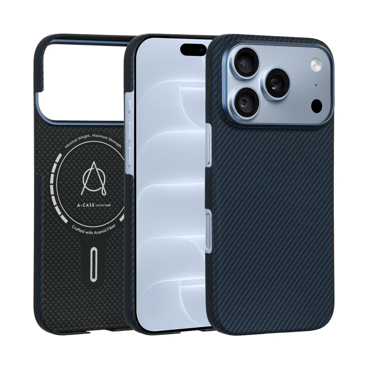 A-Case Ultra Slim 1500D Aramid Fiber Case For iPhone 18 Pro Max - Kavar