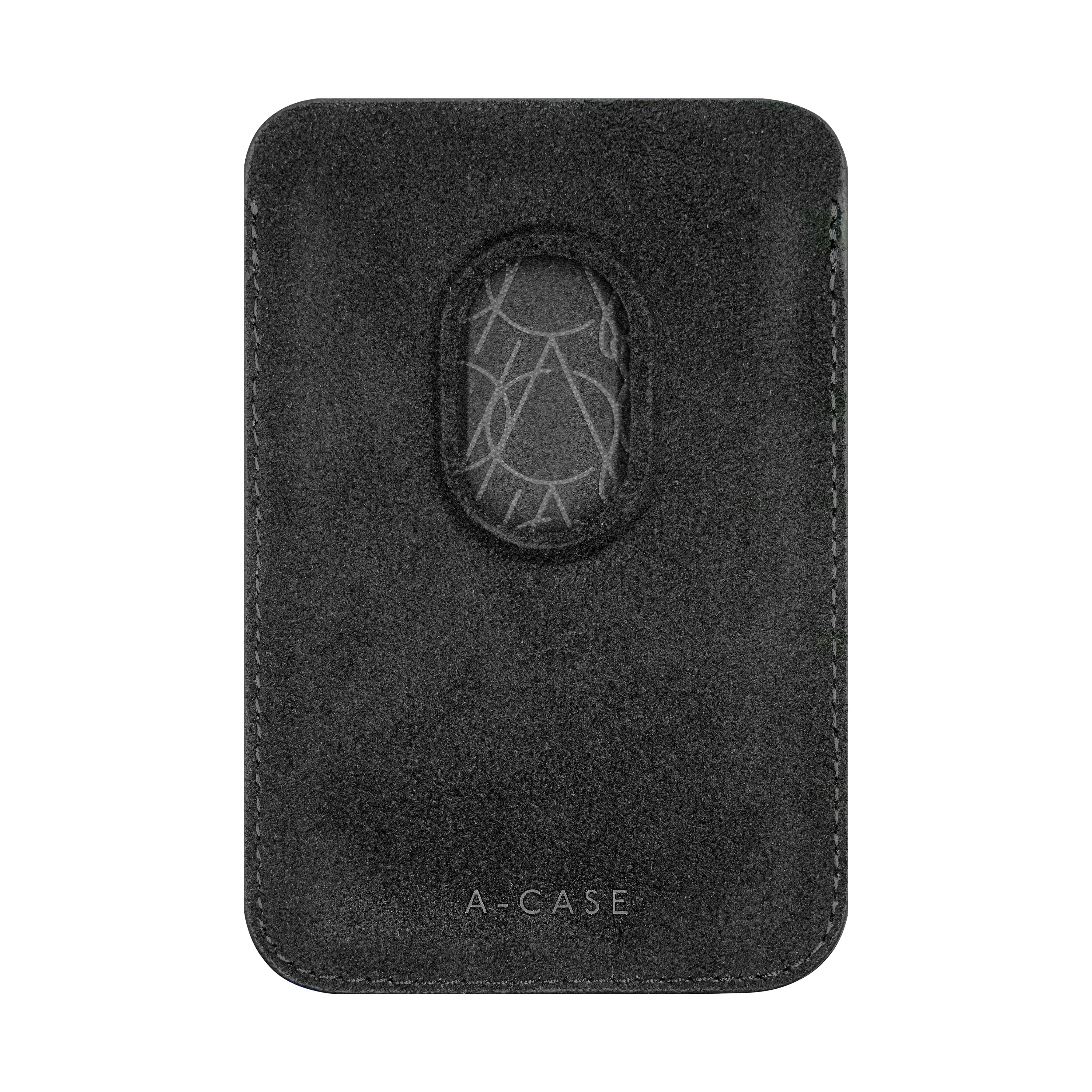 A-Case Alcantara Leather Premium Magnetic Card Holder - Kadife