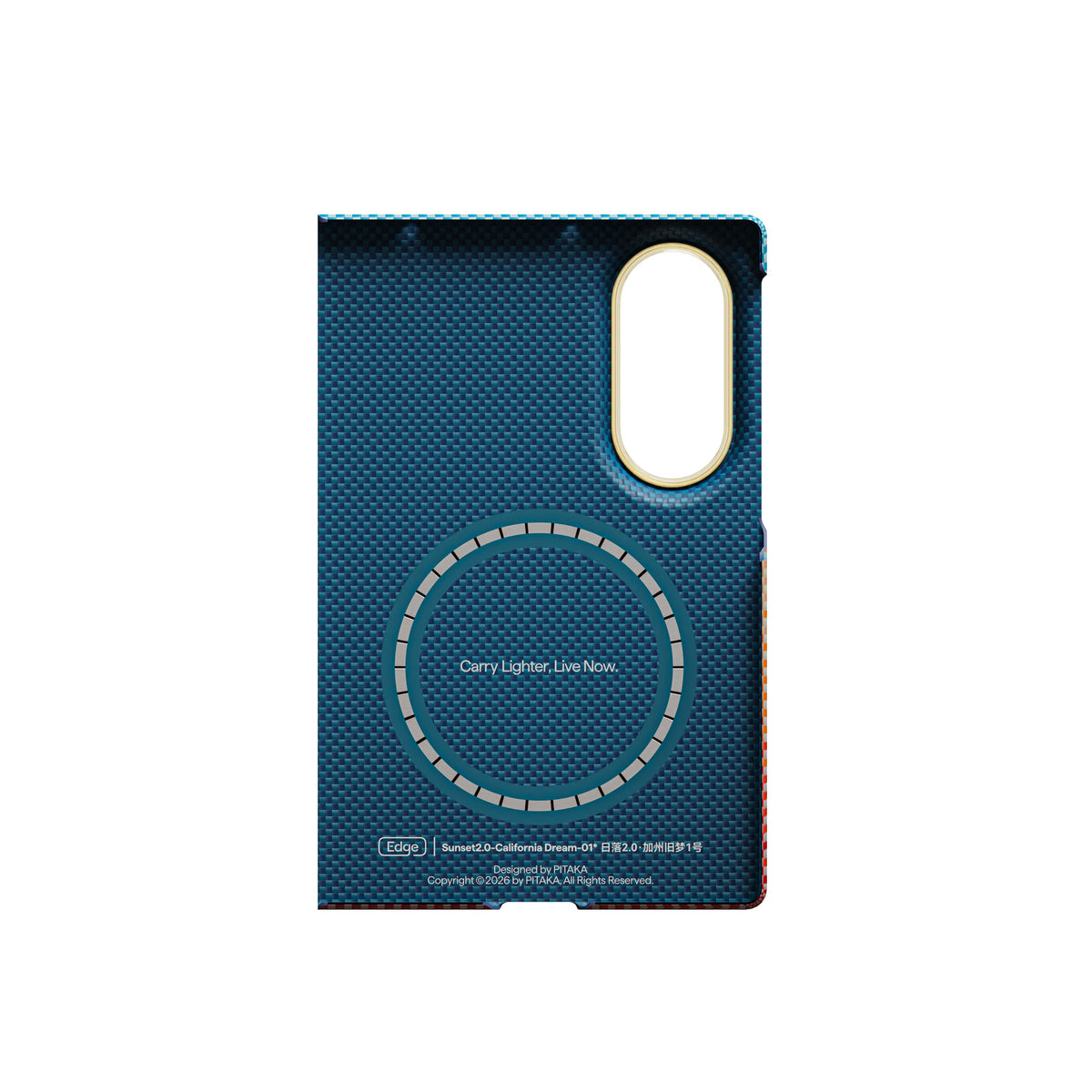 Pitaka Z Fold 8 Fusion Weaving Case With Ultra-Slim Touch - California Sunset