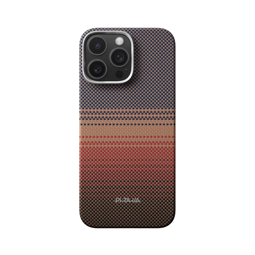 Pitaka Tactile Woven Case With PitaTap Camera Control for iPhone 16 Pro Max - Sunset