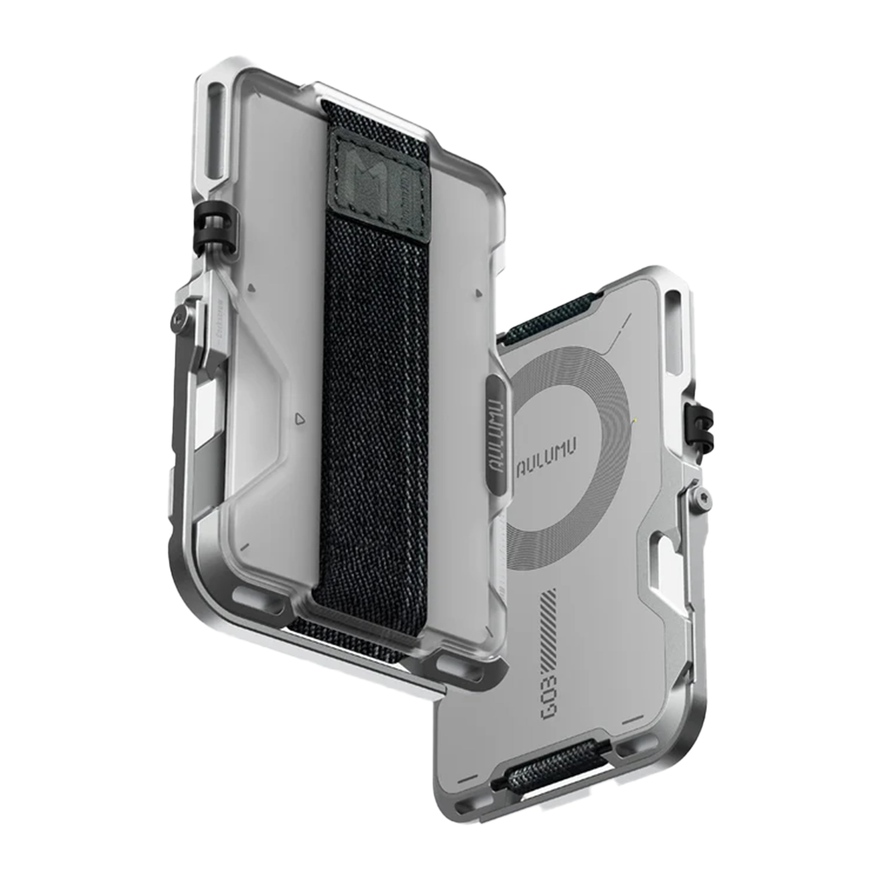 Aulumu Multi-Tool Magnetic Metal Wallet Frosted Cover MagSafe - G03