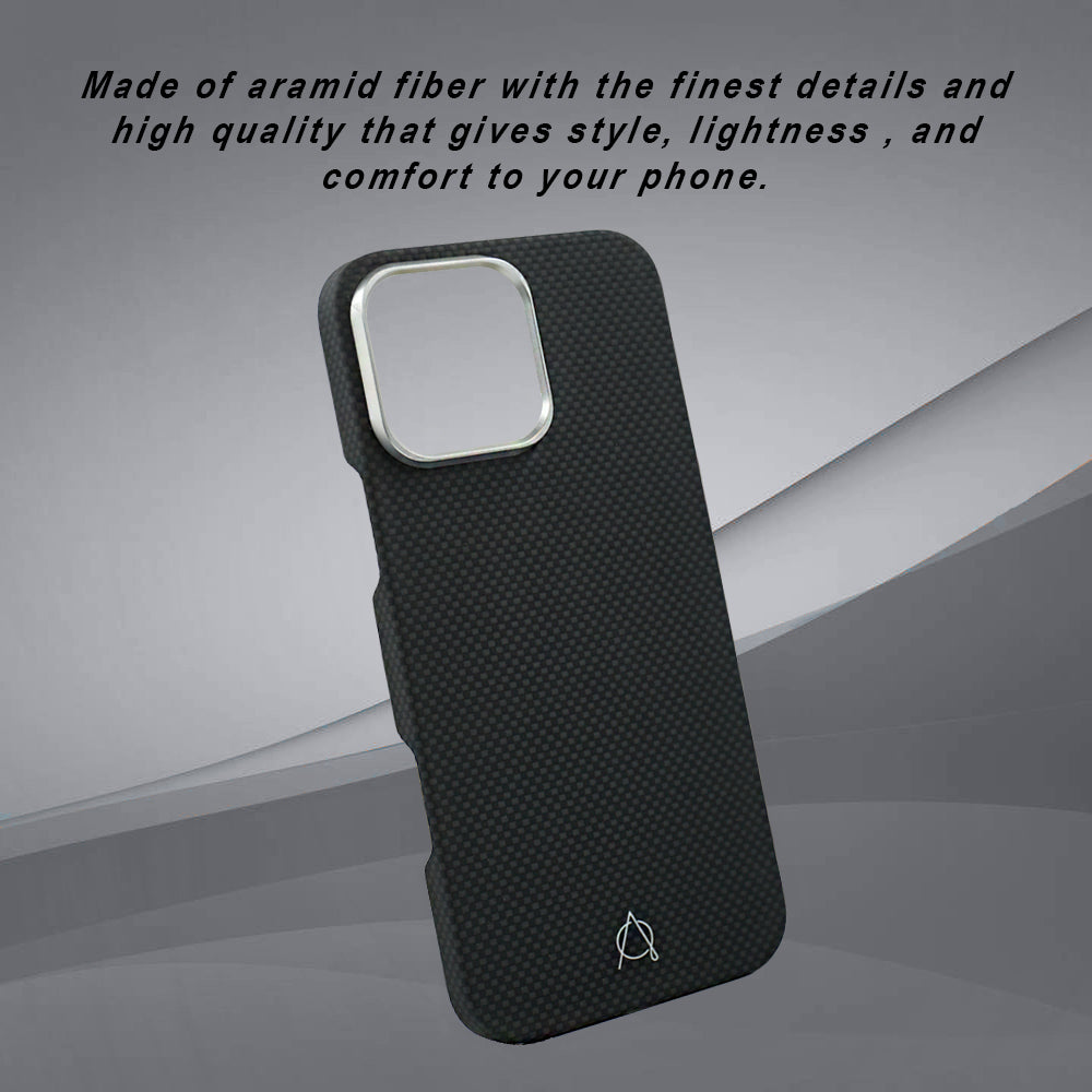 A-Case Aramid Fiber Slim Case For iPhone 16 Pro Max - Desen