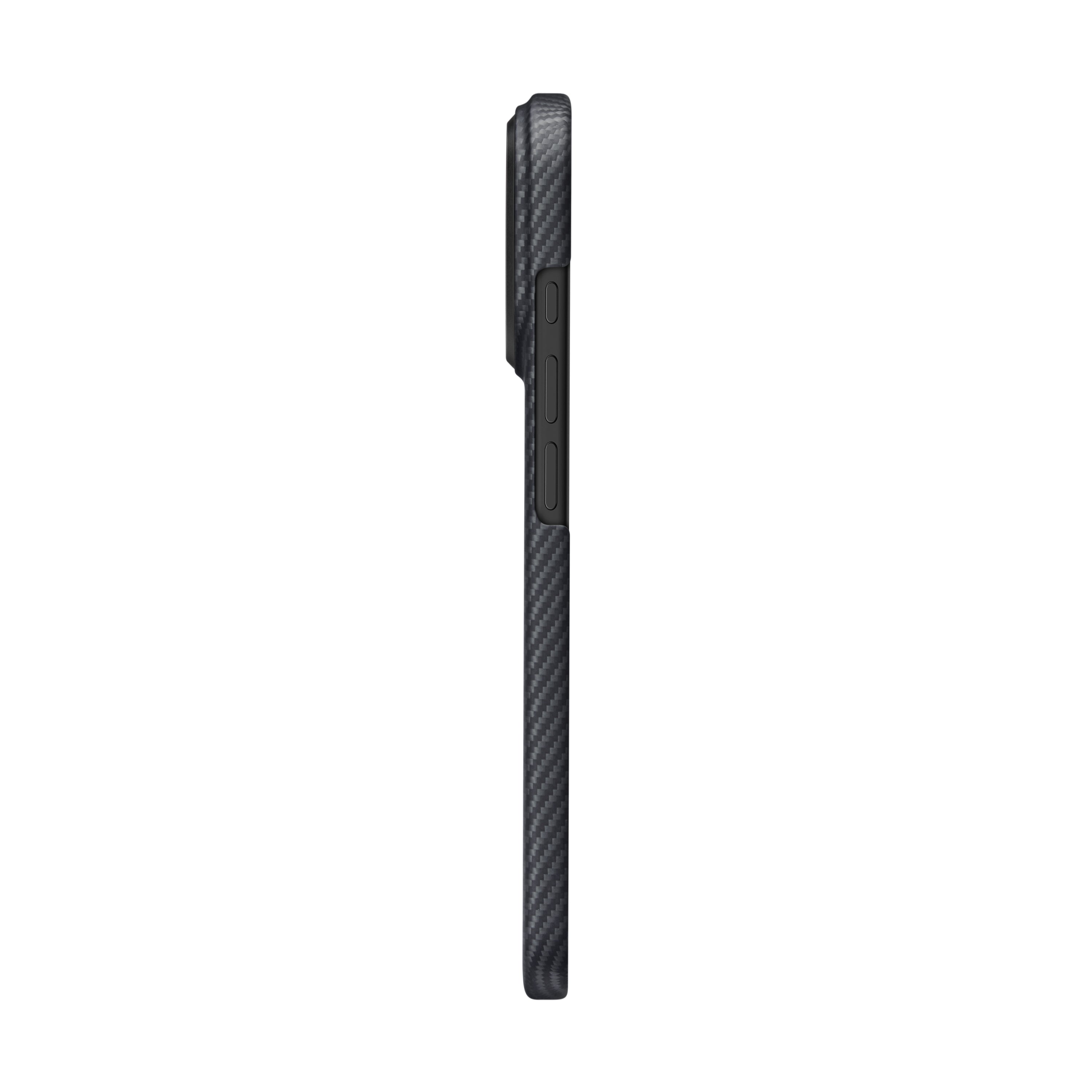 Pitaka Aramid Fiber Ultra-Slim Case With PitaTap Camera Control for iPhone 17 Pro - Black/Gray