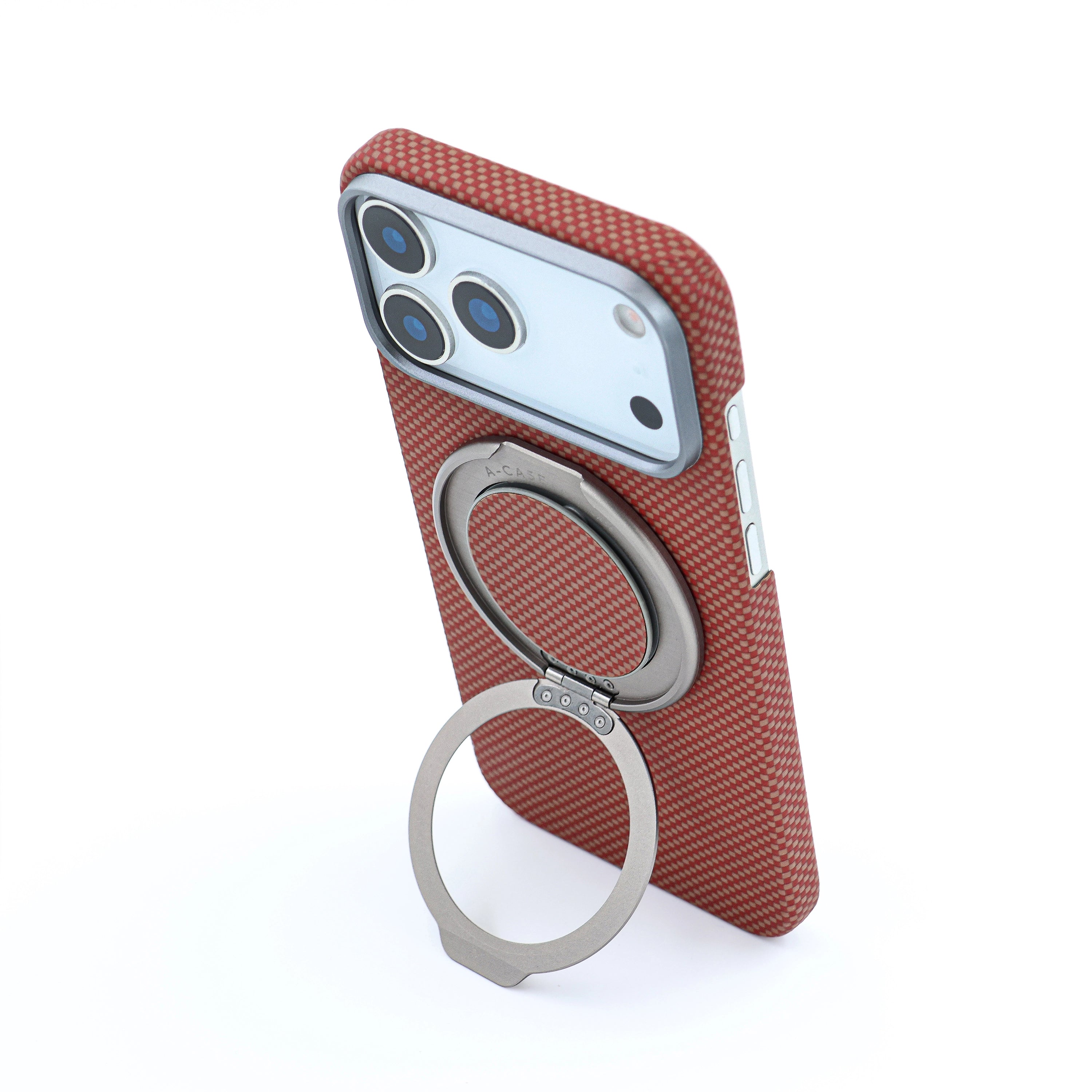 A-Case Aramid Fiber Magnetic Phone Grip with Metal Stand - Desen
