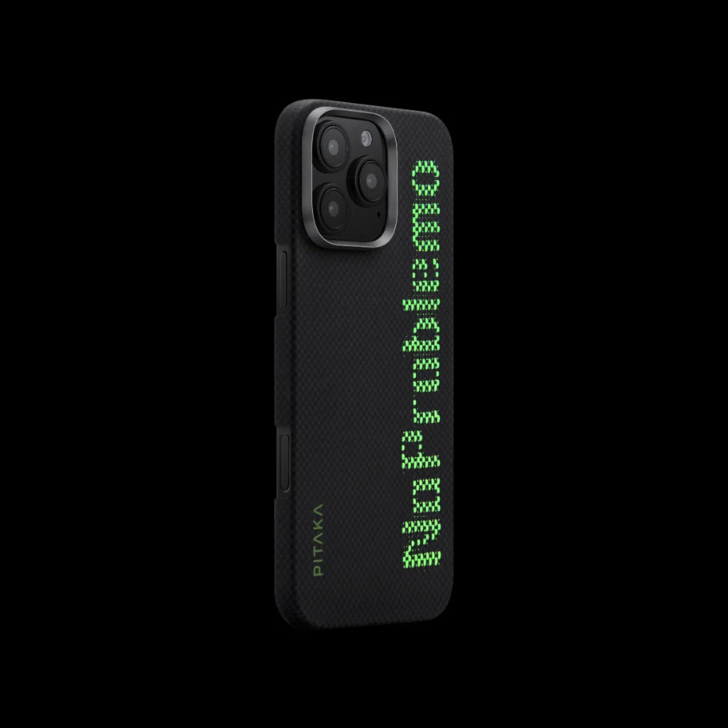 Aries Collaborative Luminous Case Tactile Woven Case for iPhone 16 Pro Max - No Problemo