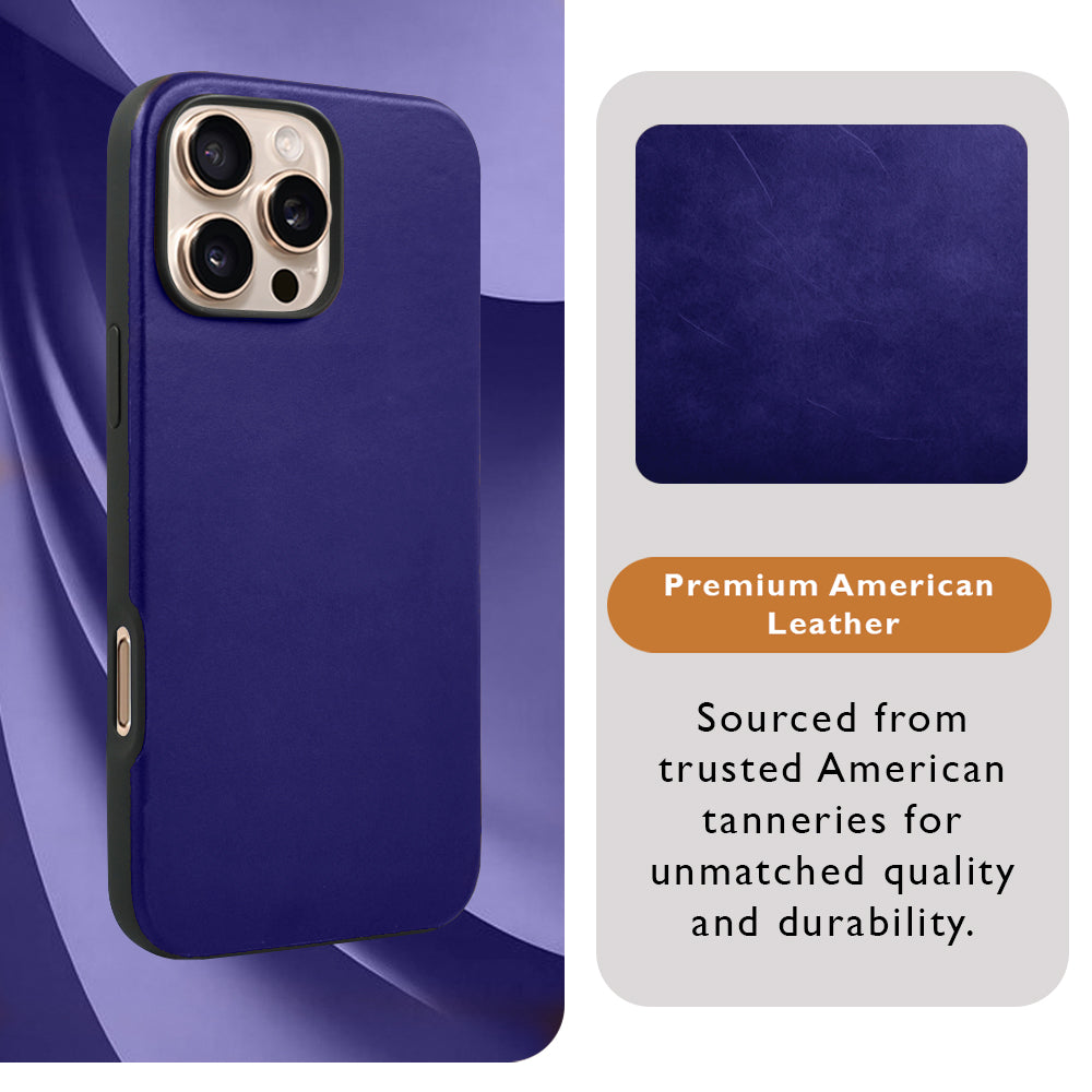 A-Case American Leather Case for iPhone 16 Pro Max - Elmas