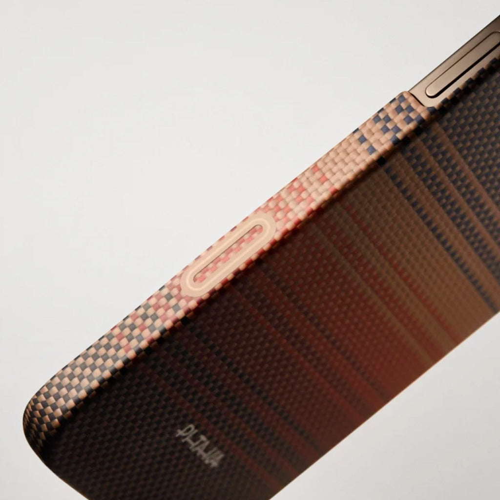 Pitaka Tactile Woven Case With PitaTap Camera Control for iPhone 16 Pro Max - Sunset