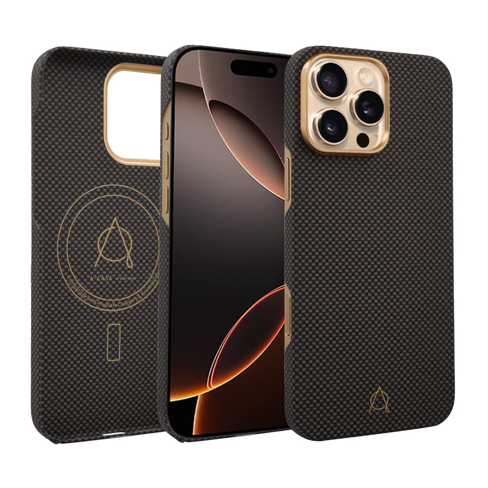 A-Case Aramid Fiber Slim Case For iPhone 16 Pro Max - Desen