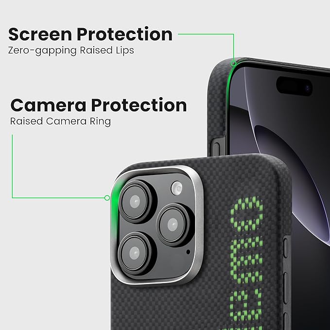 Aries Collaborative Luminous Case Tactile Woven Case for iPhone 16 Pro Max - No Problemo