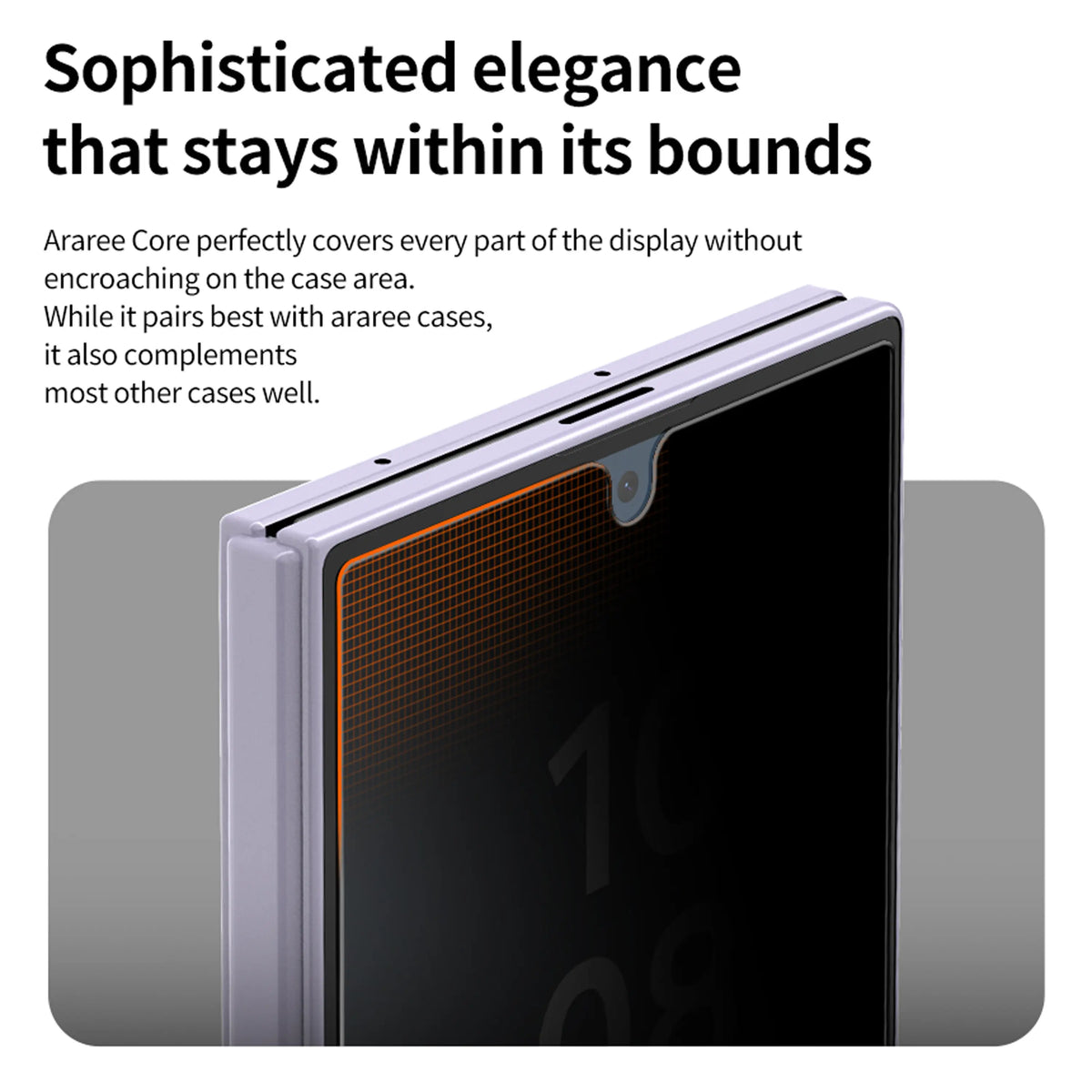 Araree Core Screen Protector 2 Pack For Galaxy Z Fold 8 Ultra - Privacy