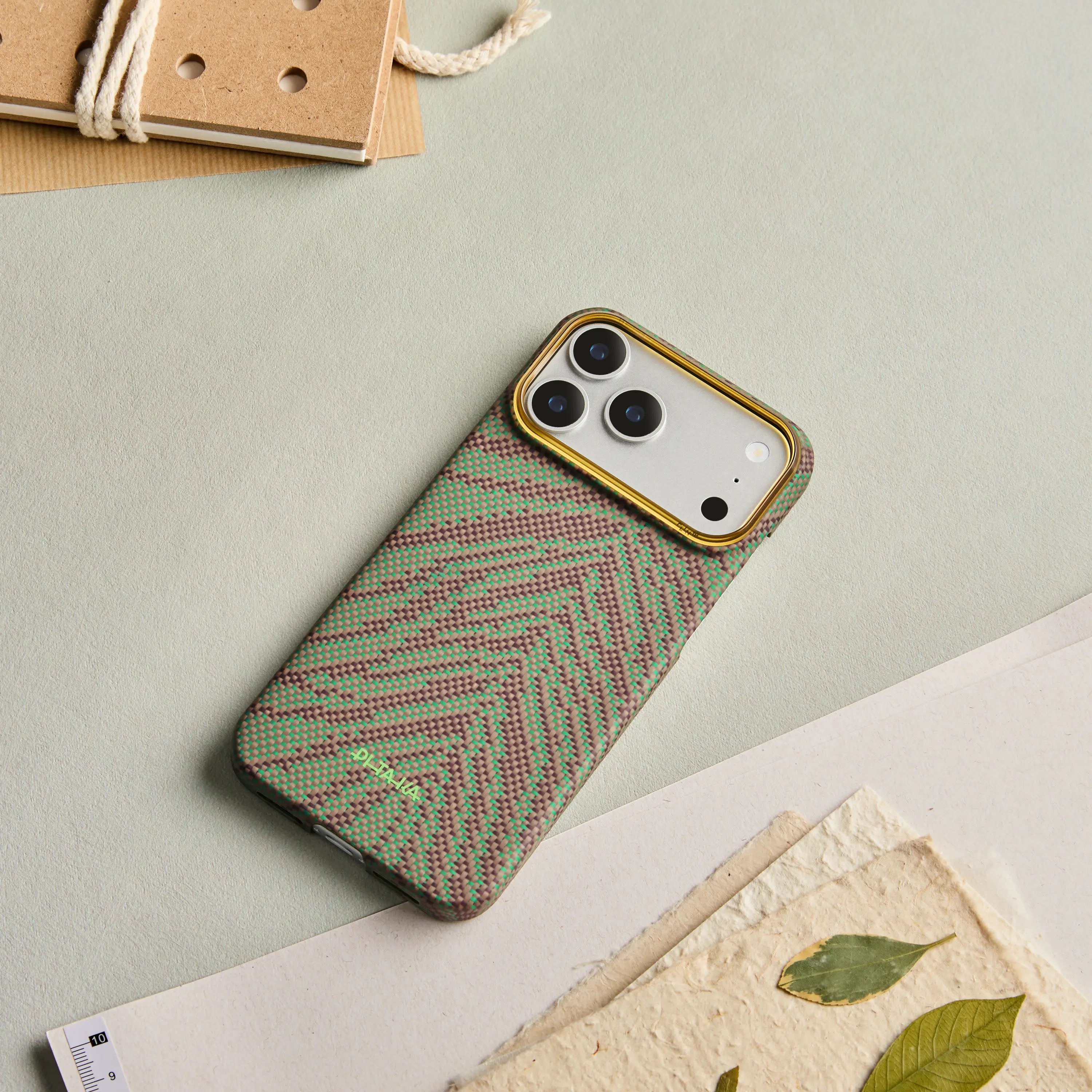 Pitaka Ultra-Slim Case With PitaTap Camera Control for iPhone 17 Pro Max - Breath of Veins