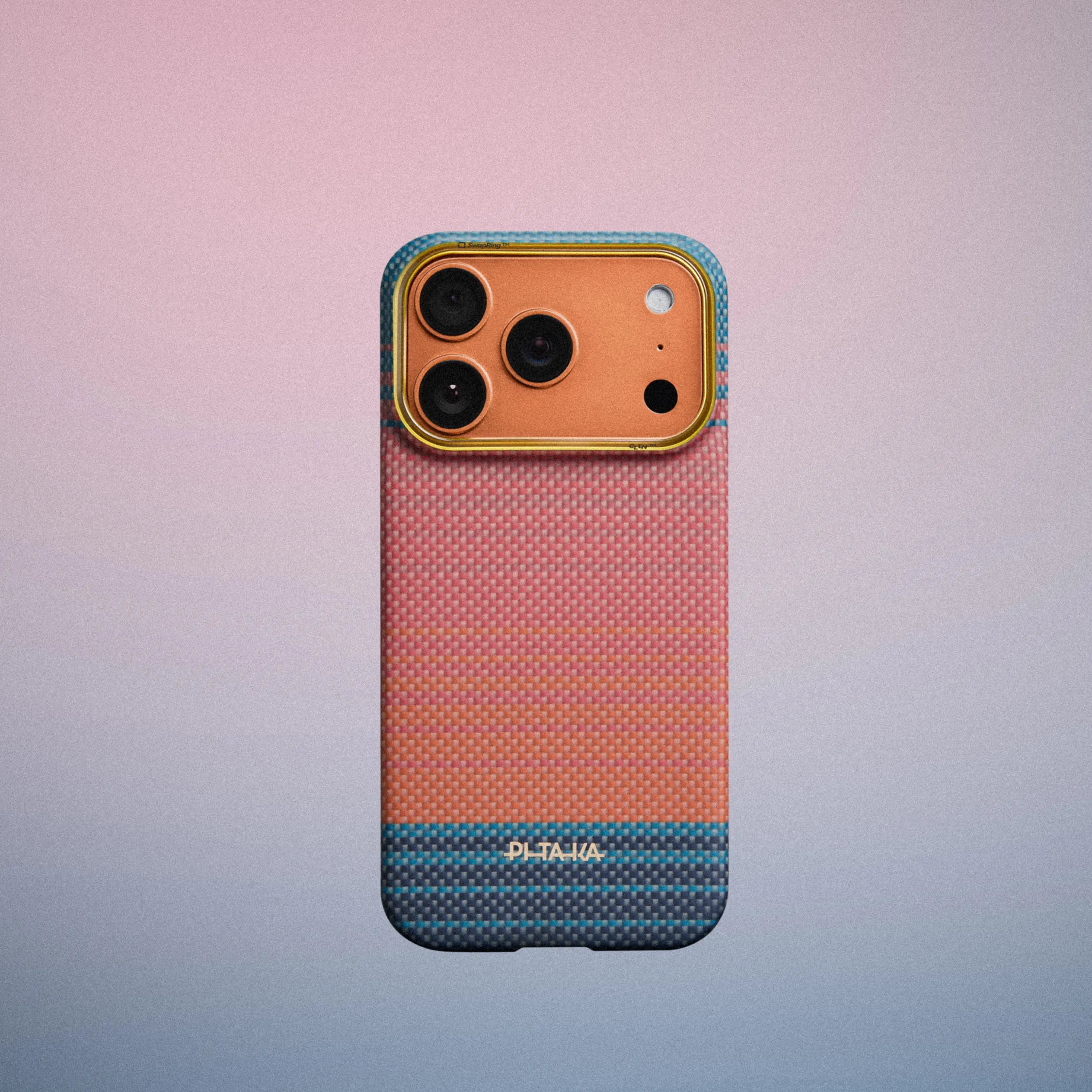 Pitaka Ultra-Slim Case With PitaTap Camera Control for iPhone 17 Pro Max - Sunset California Dream 04