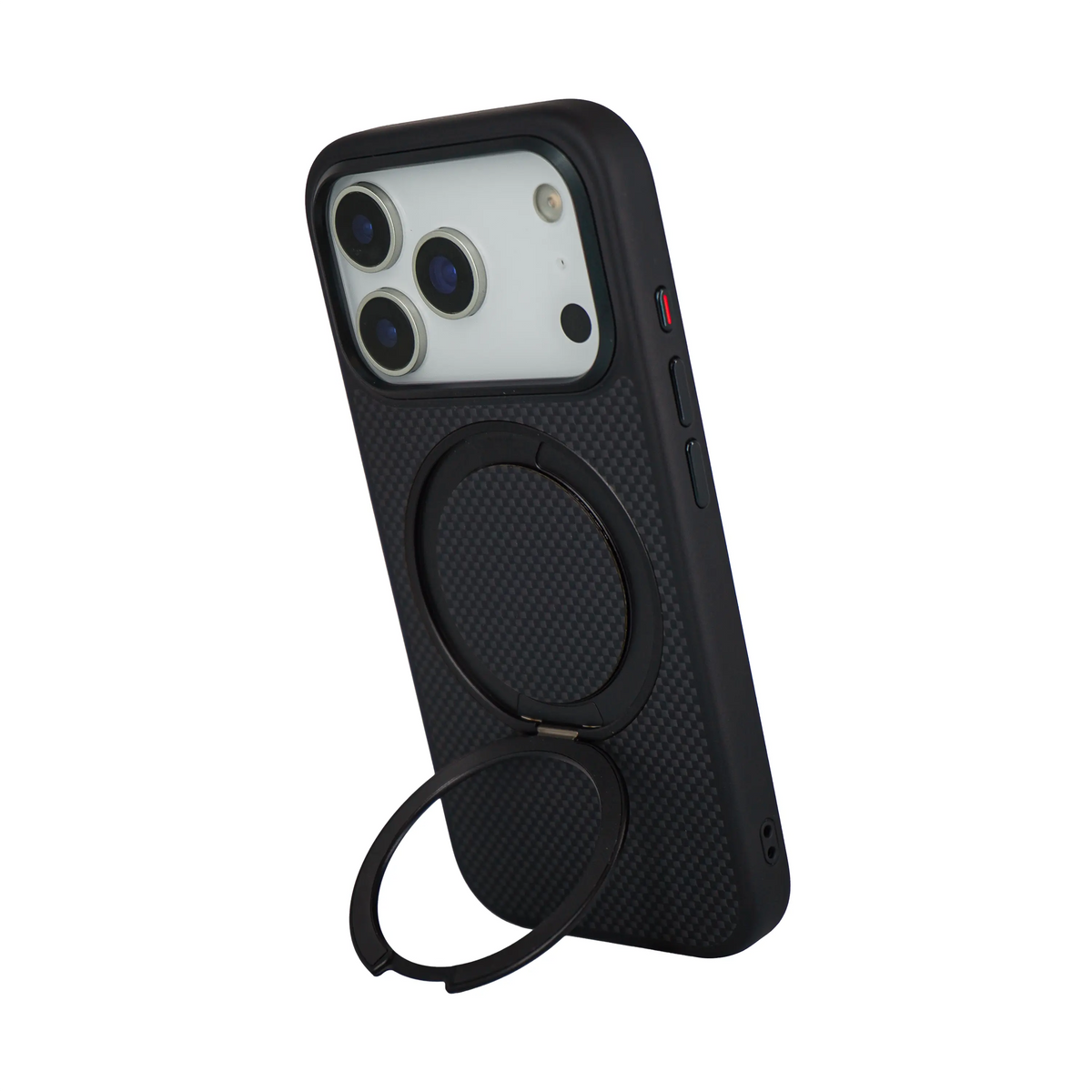 A-Case Aramid Fiber Phone Case With Stand For iPhone 18 Pro Max - Desen