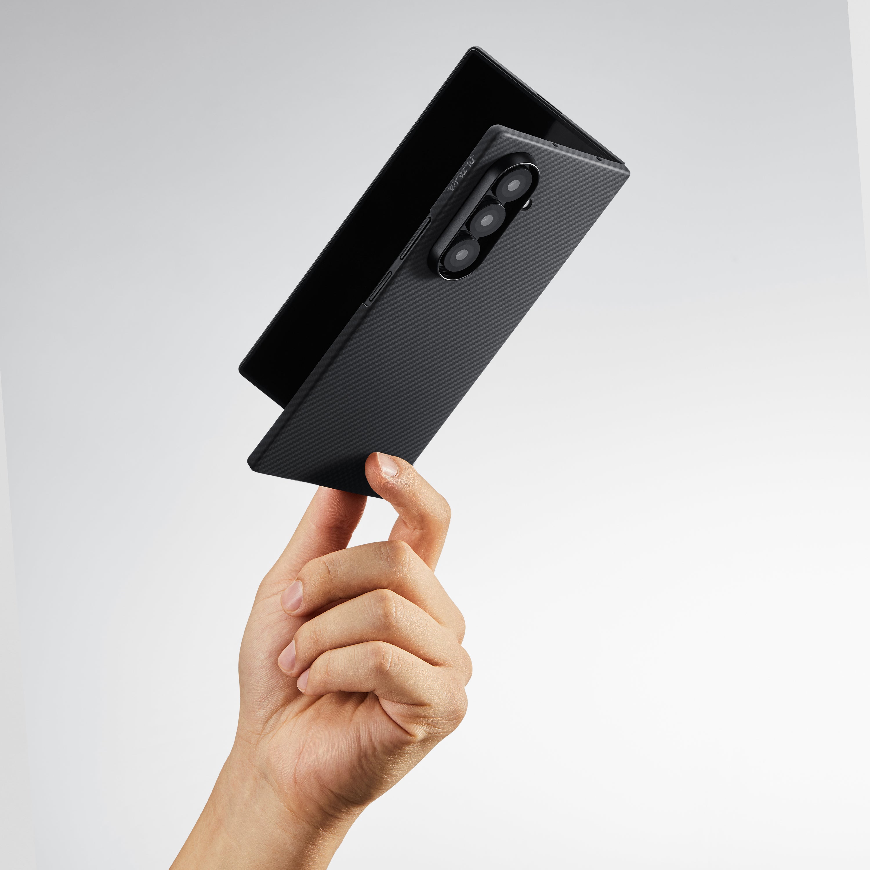Pitaka Z Fold 7 Fusion Weaving Case With Ultra-Slim Touch - Black/Gray