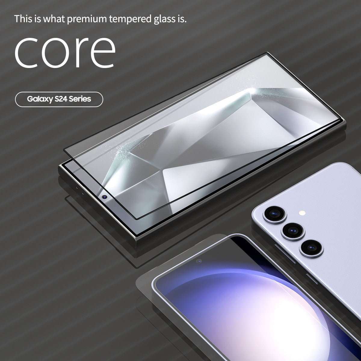 araree Samsung Galaxy S24 Ultra Clear Screen Protector Full Cover