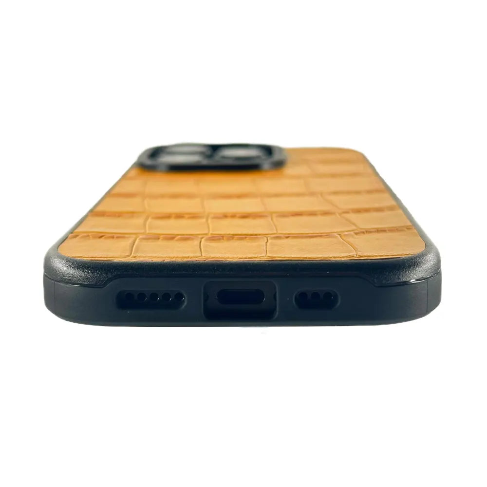 Javan Series For iPhone 15 Pro Max Leather Case - Brown