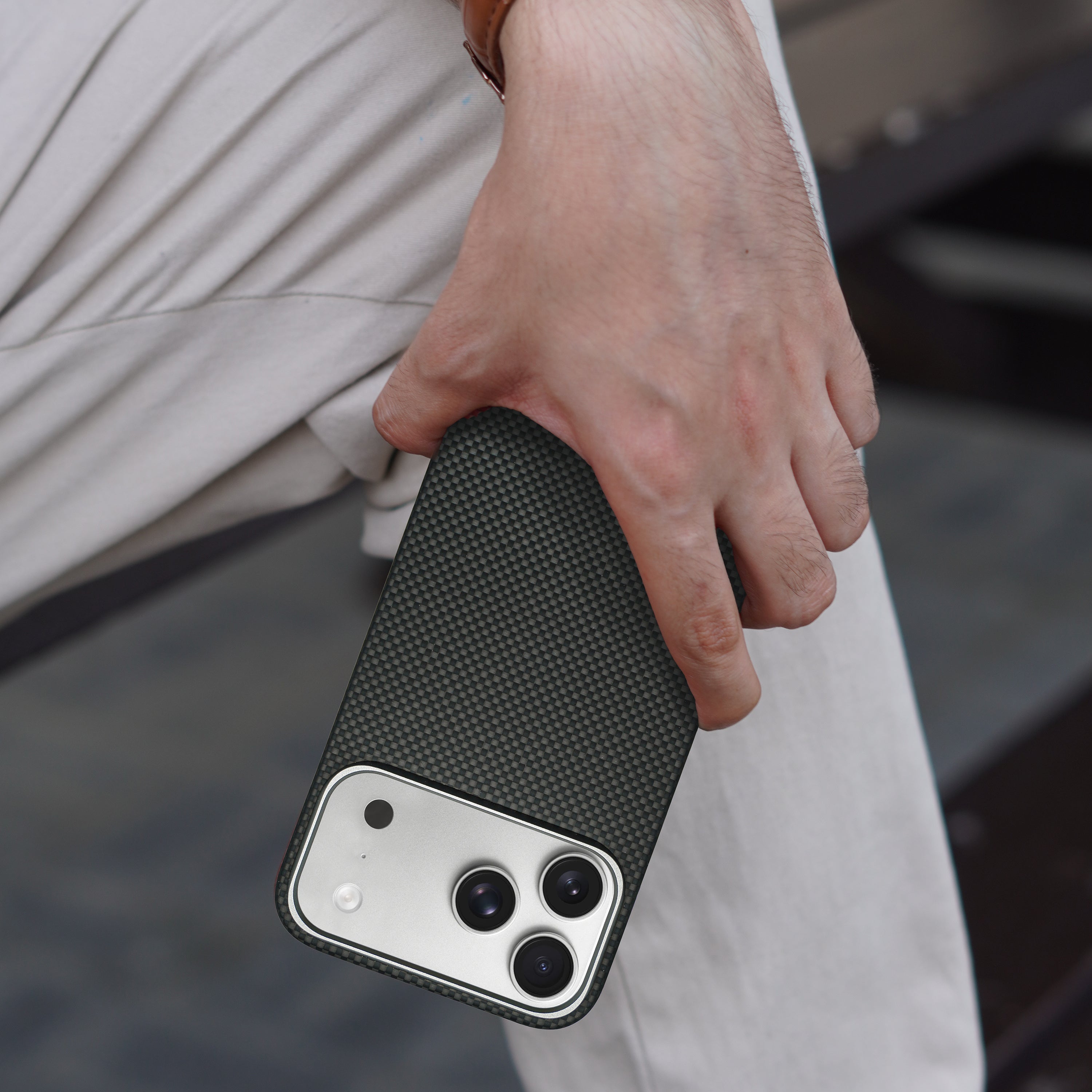 A-Case Aramid Fiber Case For iPhone 17 Pro Max - Desen