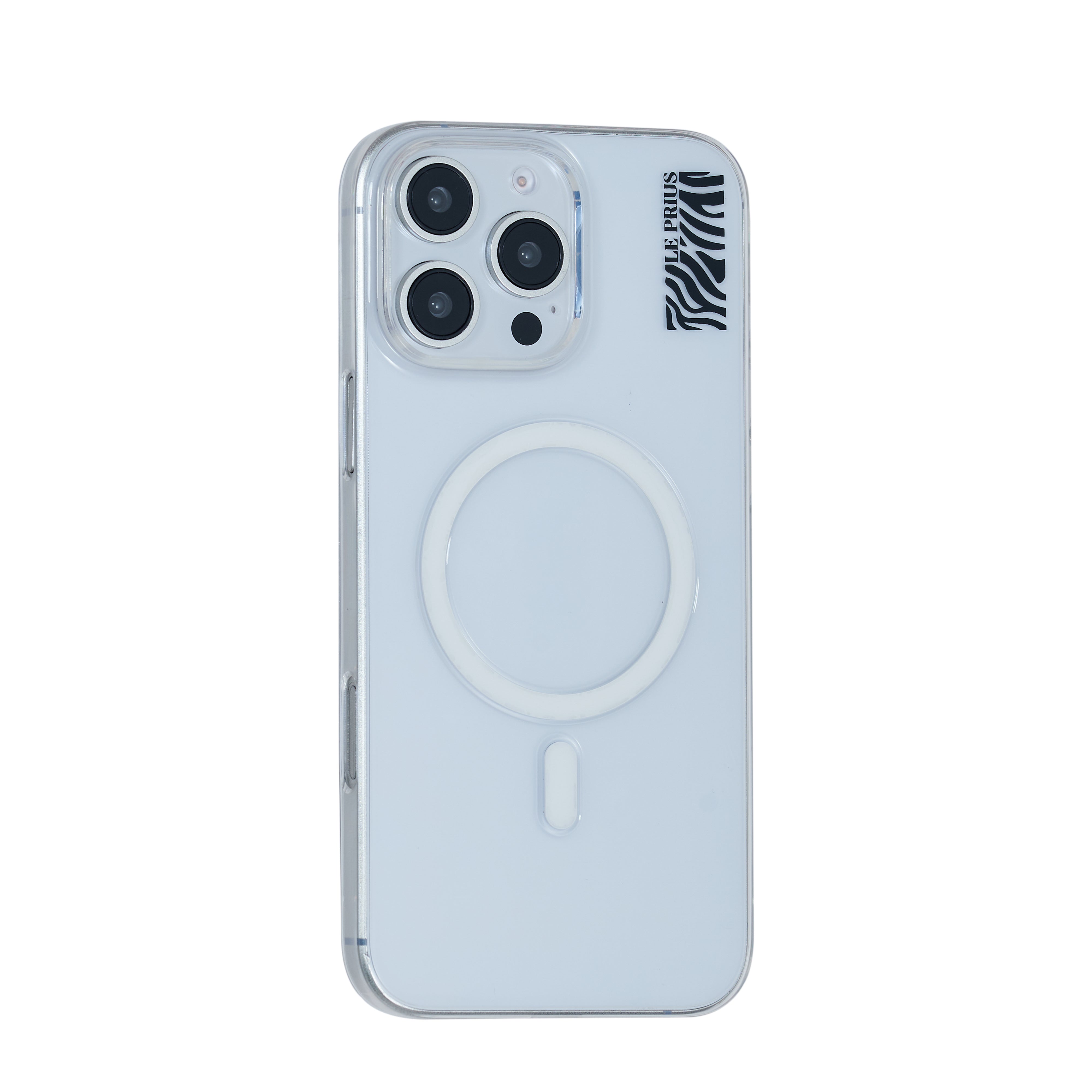 Le Prius Ragdoll Clear Case For iPhone 16 Series - Black