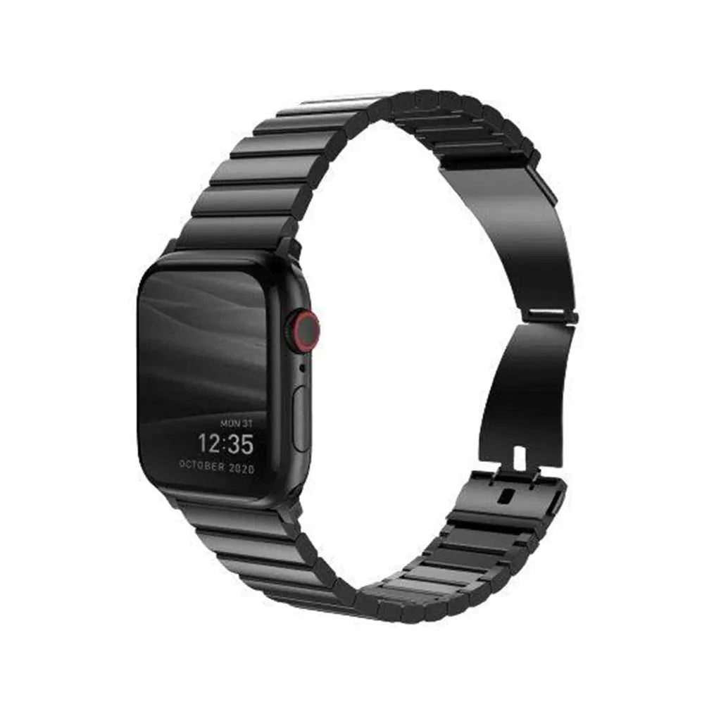 Uniq Strova Apple Watch steel strap 49/45/44/42mm -Black