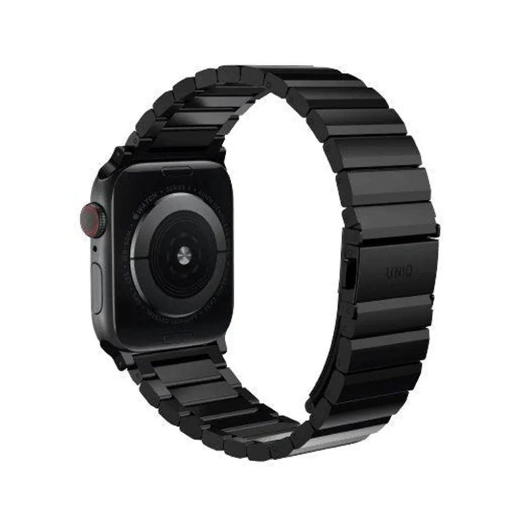 Uniq Strova Apple Watch steel strap 49/45/44/42mm -Black