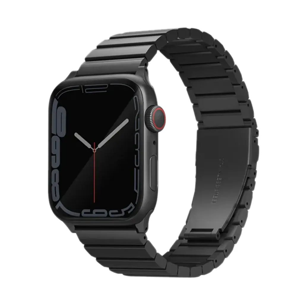 Uniq Strova Apple Watch steel strap 49/45/44/42mm -Black
