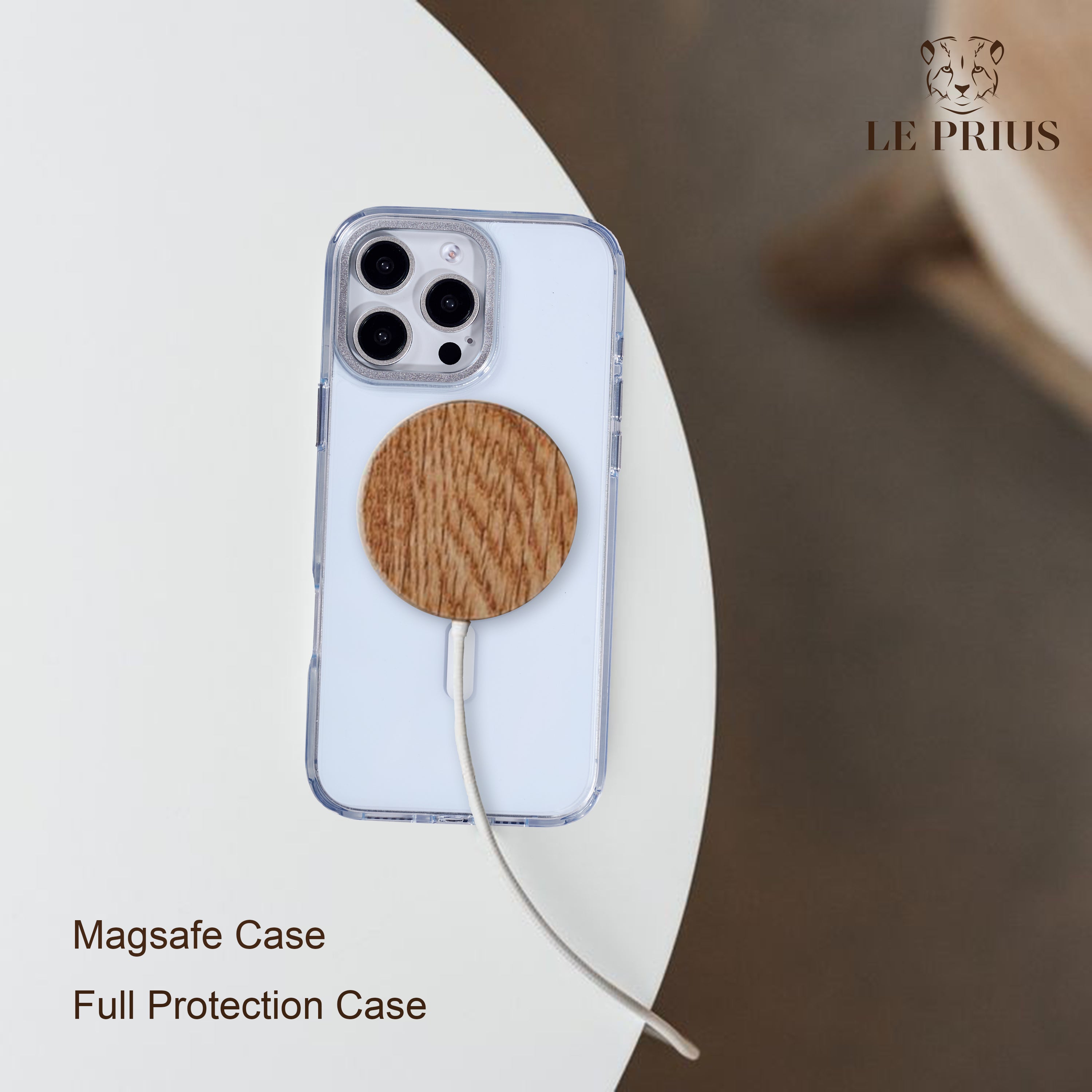 Le Prius Bali Clear Case For iPhone 16 Series - White