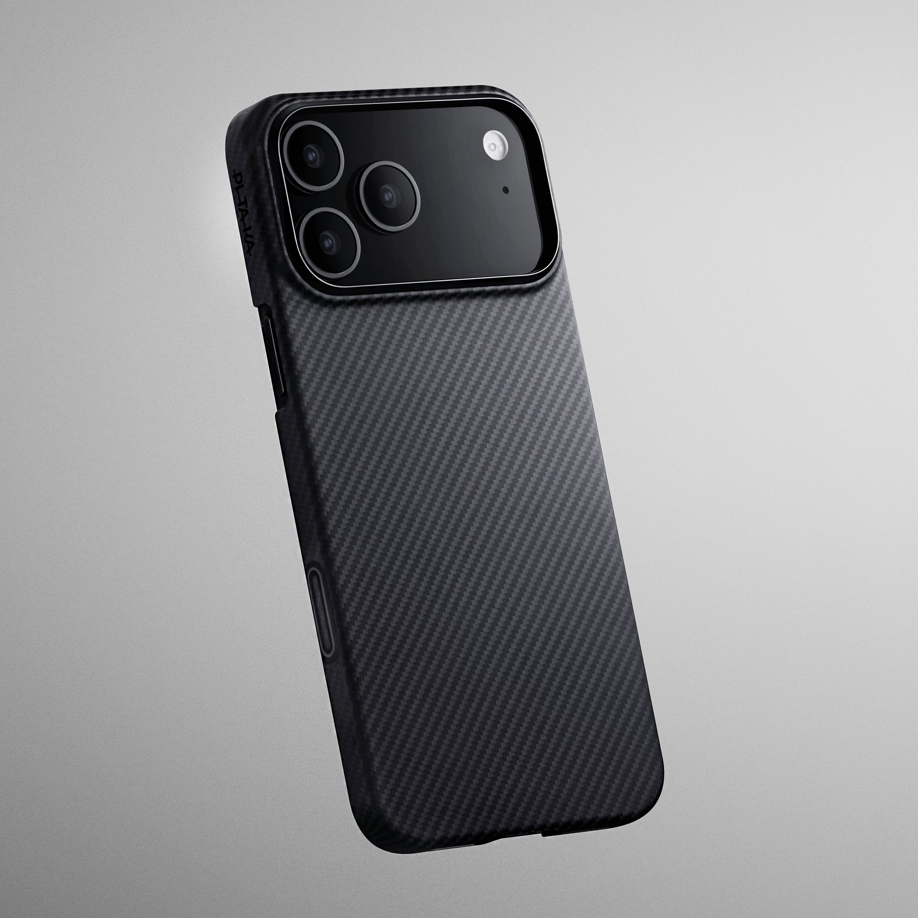Pitaka Aramid Fiber Ultra-Slim Case With PitaTap Camera Control for iPhone 17 Pro - Black/Gray