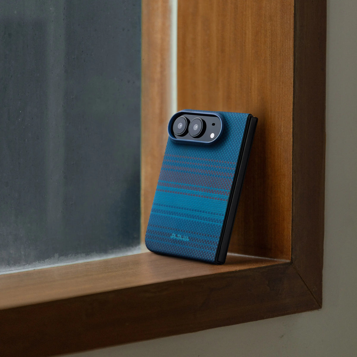 Pitaka Edge Aramid Fiber Case With PitaTap Camera Control For iPhone Duo - Moonrise
