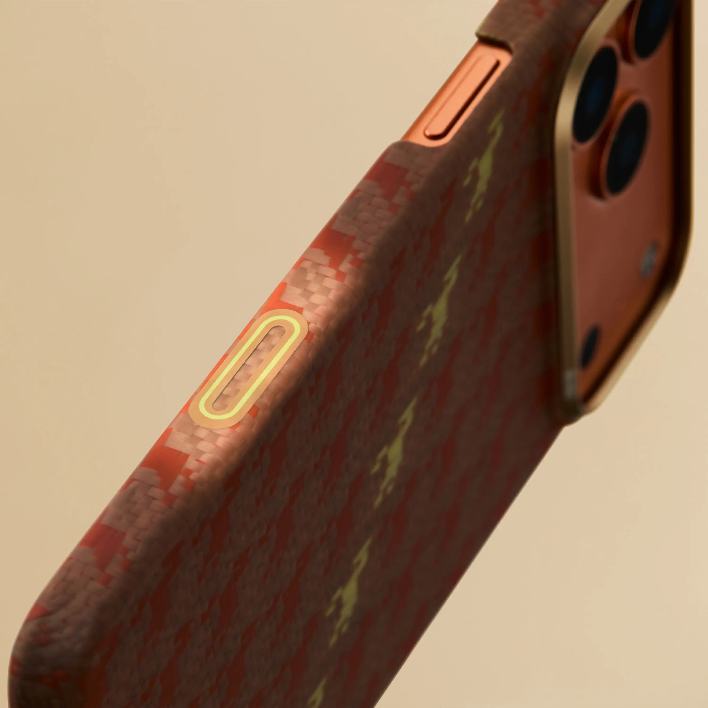 Pitaka Ultra-Slim Case With PitaTap Camera Control for iPhone 17 Pro Max - Amber