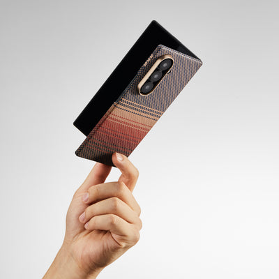 Pitaka Z Fold 7 Fusion Weaving Case With Ultra-Slim Touch - Sunset