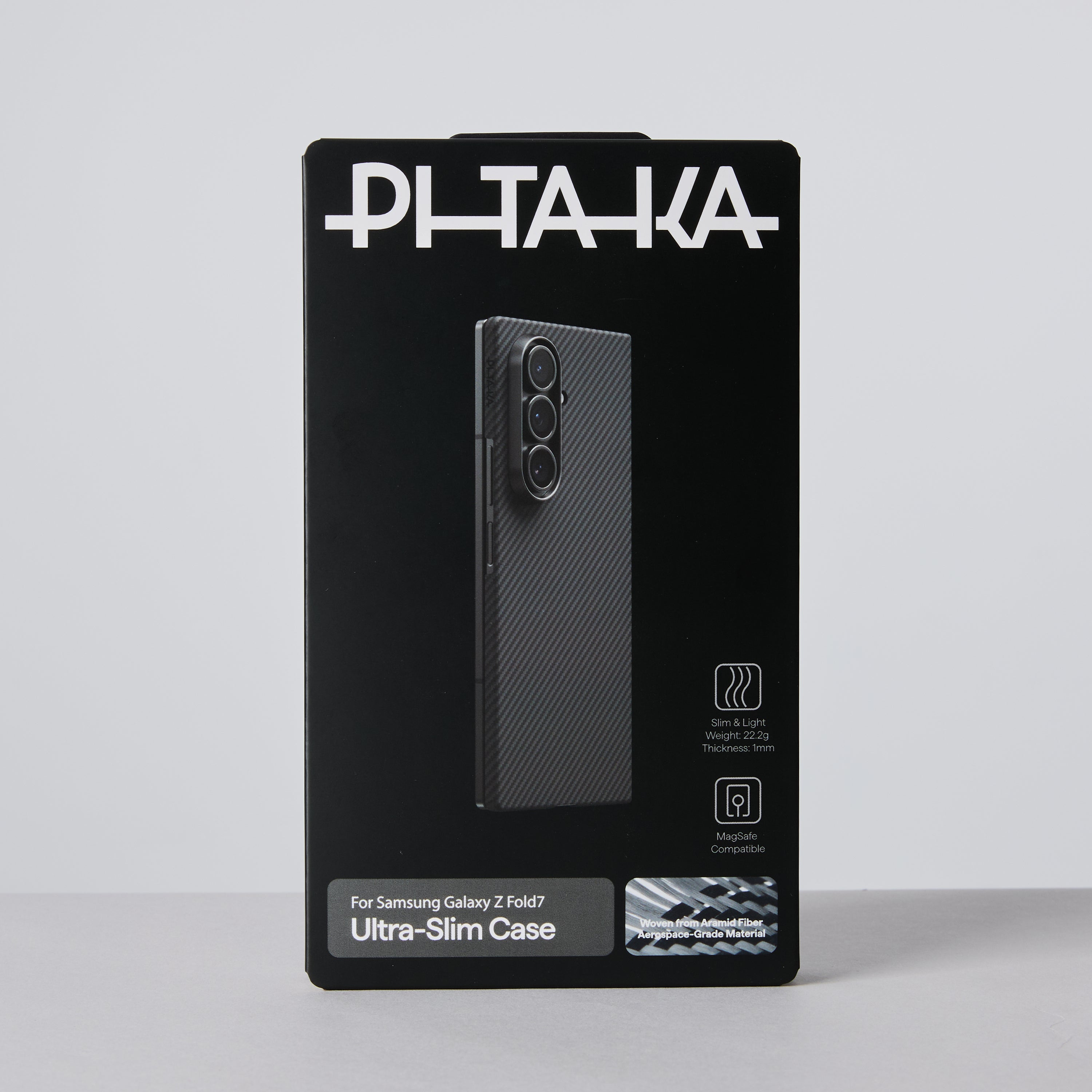 Pitaka Z Fold 7 Fusion Weaving Case With Ultra-Slim Touch - Black/Gray