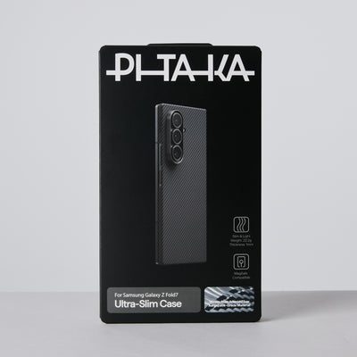 Pitaka Z Fold 7 Fusion Weaving Case With Ultra-Slim Touch - Black/Gray
