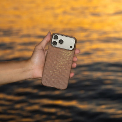 Pitaka Aramid Ultra-Slim Case With PitaTap for iPhone 17 Pro - Golden Glint