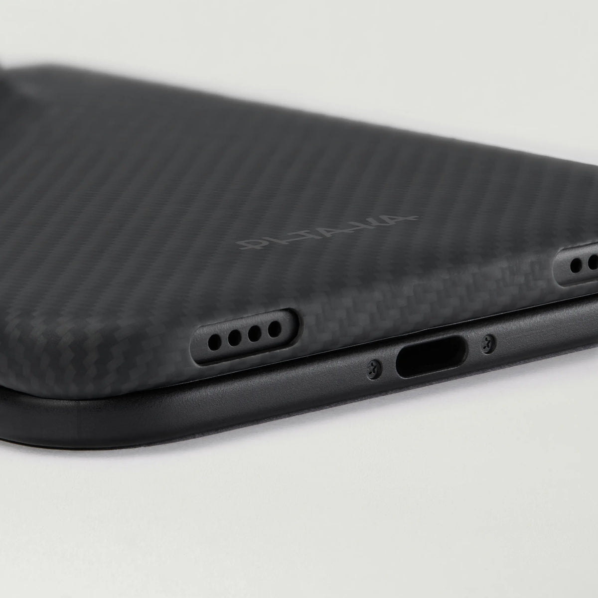 Pitaka Edge Aramid Fiber Case With PitaTap Camera Control For iPhone Duo - Black/Gray