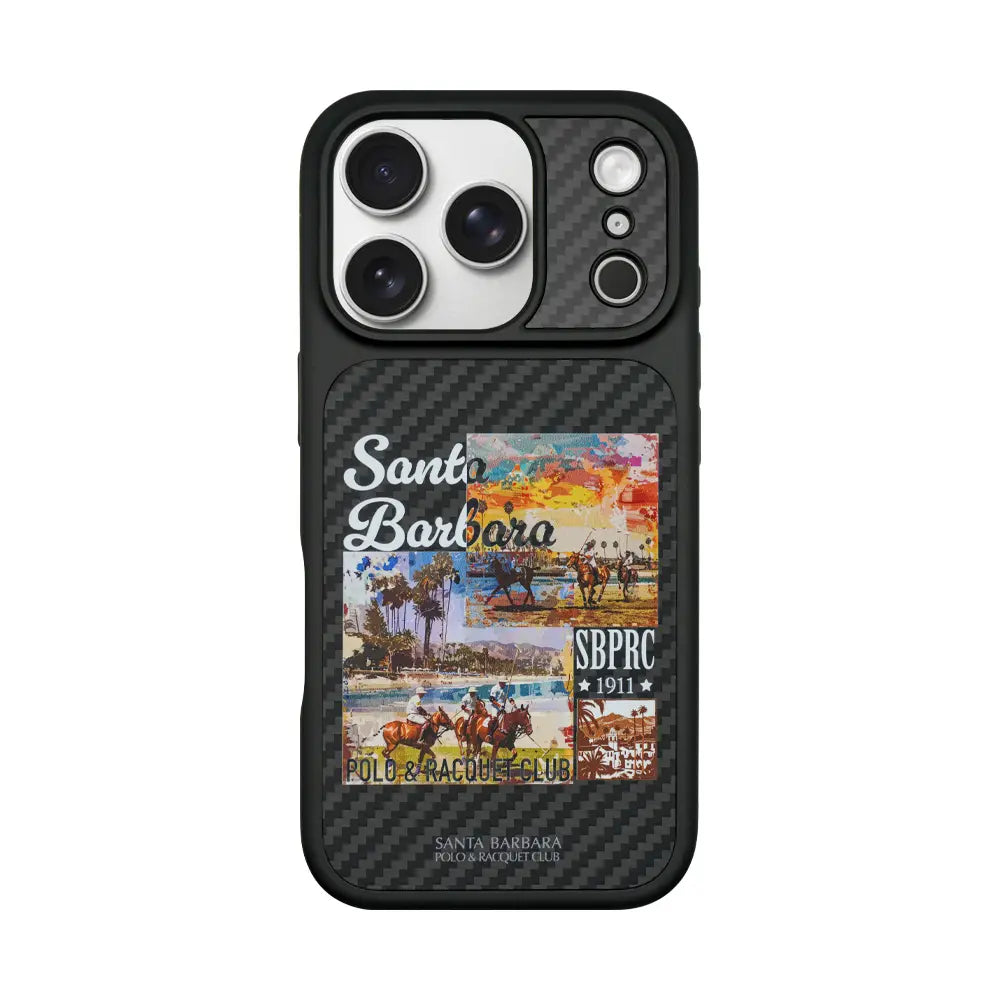 Santa Barbara Polo & Racquet Club Case for iPhone 17 Pro - Elvis Rainbow