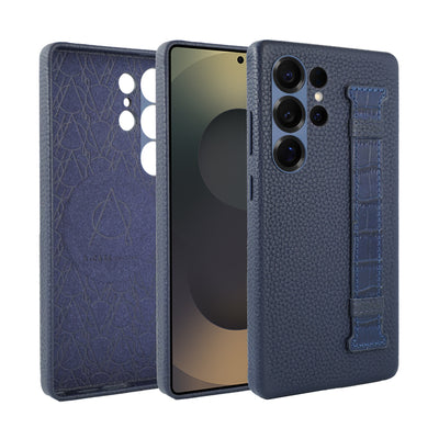 A-Case Genuine Leather Case For S25 Ultra With Strap - Amur Pro