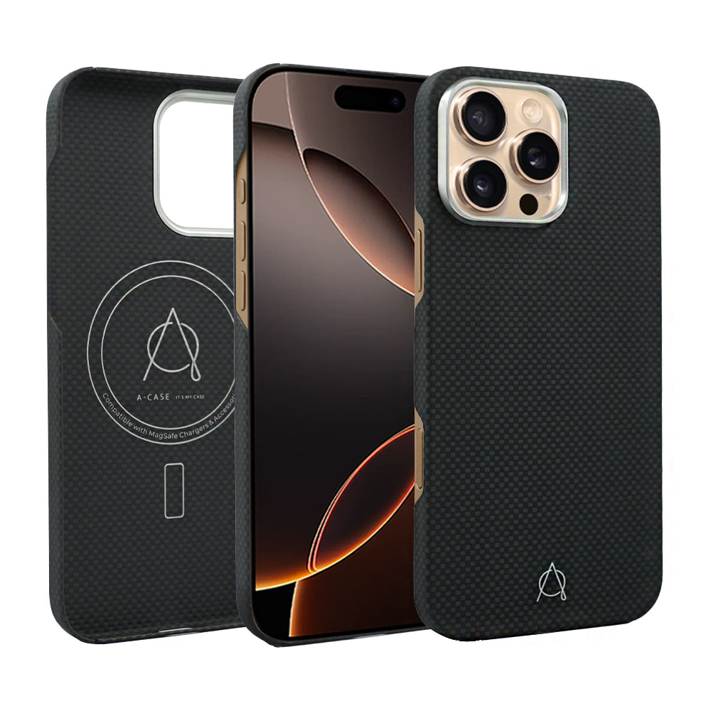A-Case Aramid Fiber Slim Case For iPhone 16 Pro Max - Desen