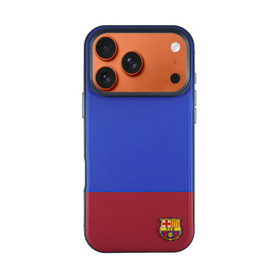 FC Barcelona Heritage Leather Case For iPhone 17 Pro Max