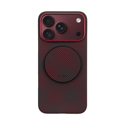 A-Case Aramid Fiber Phone Case With Grip 2 in 1 For iPhone 18 Pro Max - Desen