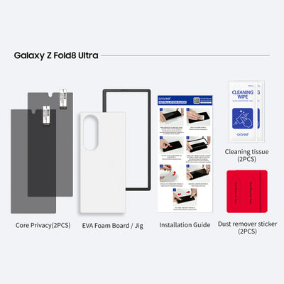 Araree Core Screen Protector 2 Pack For Galaxy Z Fold 8 Ultra - Privacy