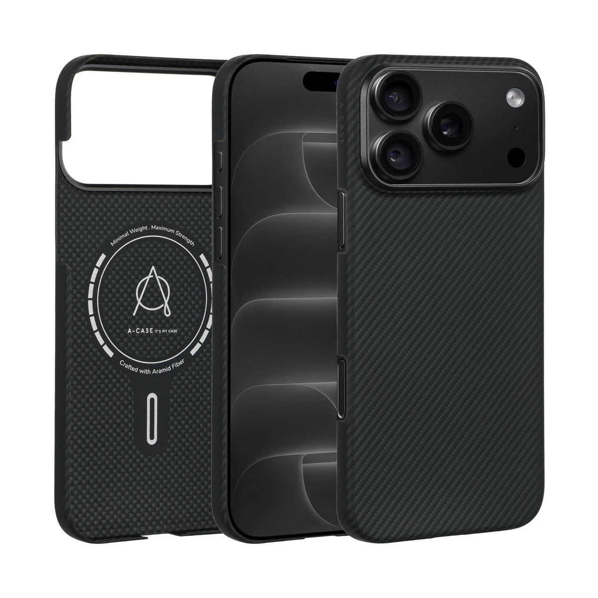 A-Case Ultra Slim 1500D Aramid Fiber Case For iPhone 18 Pro - Kavar