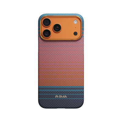 Pitaka Ultra-Slim Case With PitaTap Camera Control for iPhone 17 Pro Max - Sunset California Dream 04